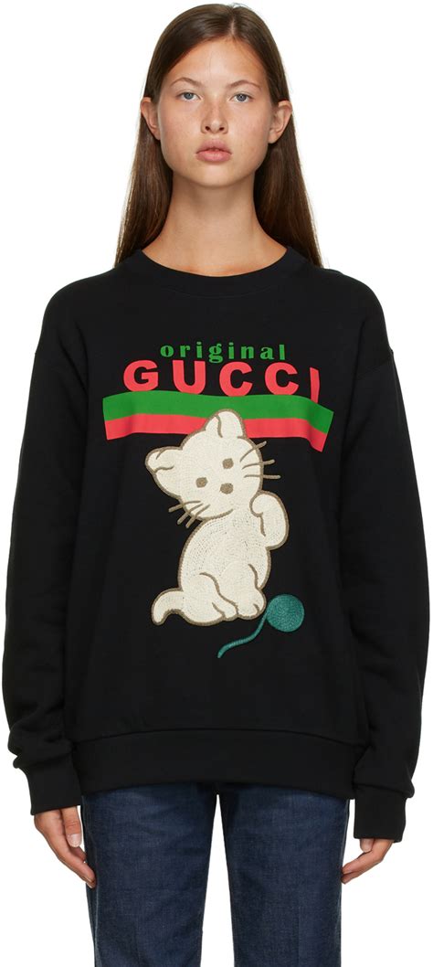 gucci cat sweater fake|Gucci tote with cat.